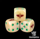 Bone Sword Knights D6 Dice