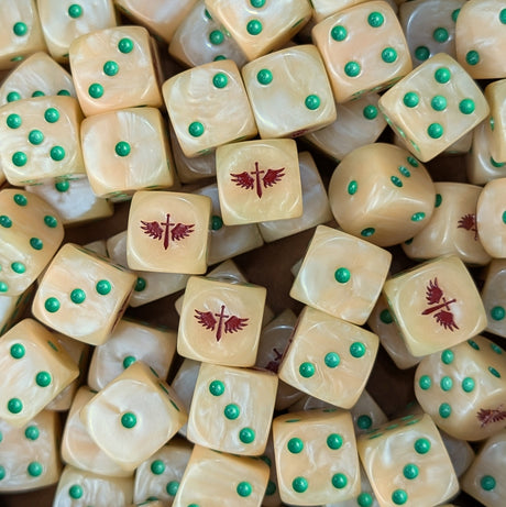 Bone Sword Knights D6 Dice
