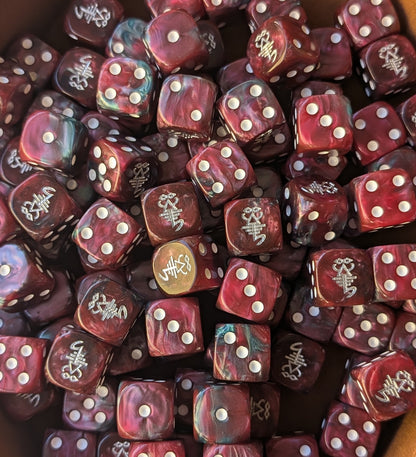 Mystic 16mm dice with round corners for Ynnari themes