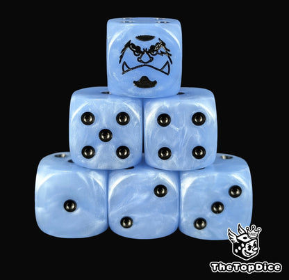 Blue Fish Man Warrior D6 Dice