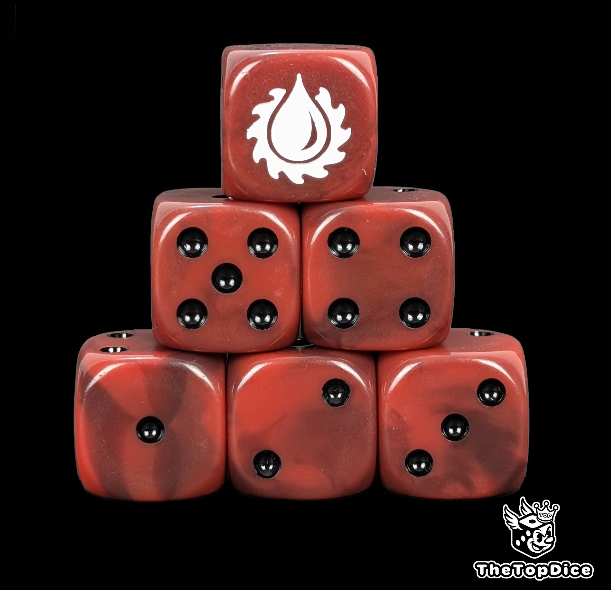 Flesh Tearers inspired dice set for rage chapters