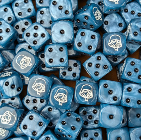 Custom resin D6 dice for sci-fi trench soldier armies