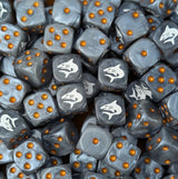 Custom resin D6 dice for sci-fi predator armies