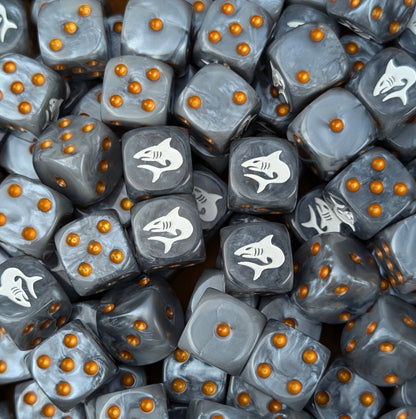 Custom resin D6 dice for sci-fi predator armies
