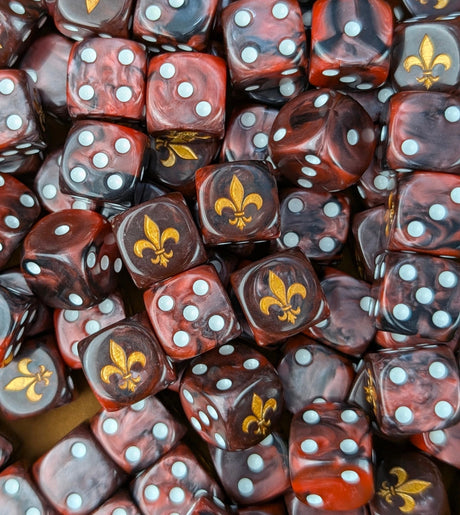 Custom resin D6 dice for sci-fi battle sister armies