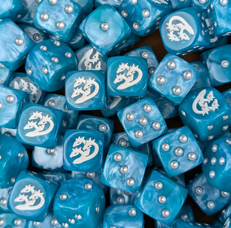 Custom resin D6 dice for sci-fi and RPG hydra armies