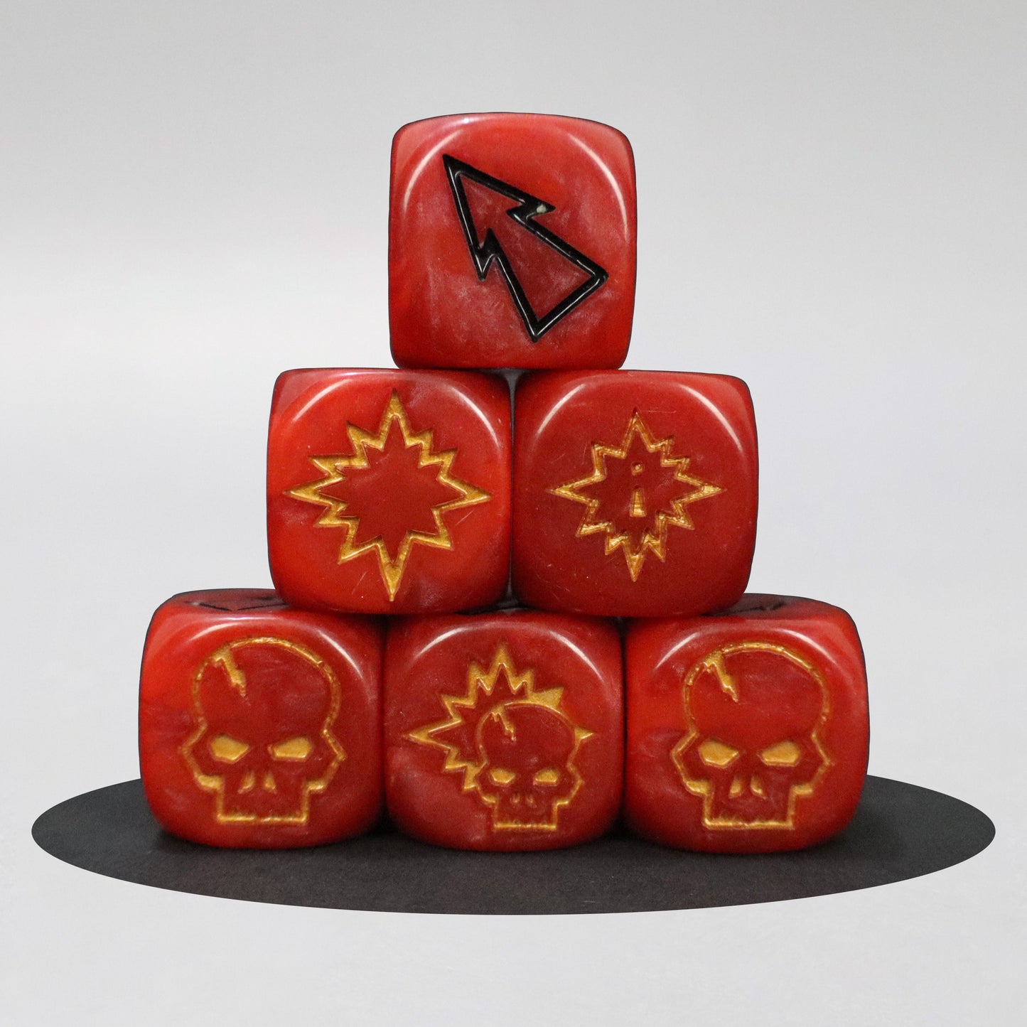 Blood God Set Bloody Football Dice