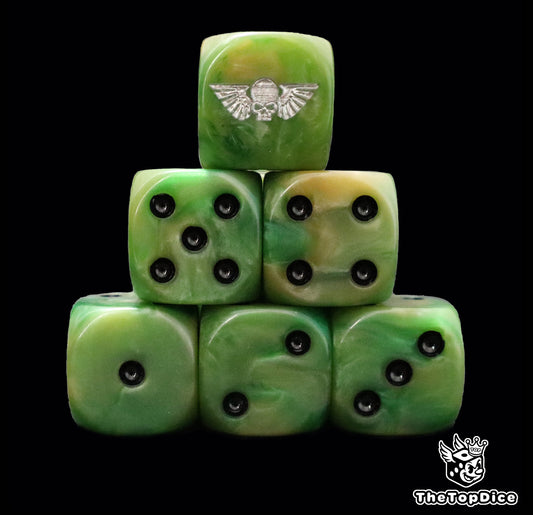 Warhammer Imperial Guard dice set for Astra Militarum
