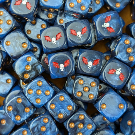 Custom resin D6 dice for sci-fi terror raiders