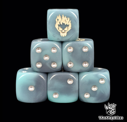 Nighthaunt inspired dice set for ghostly armies