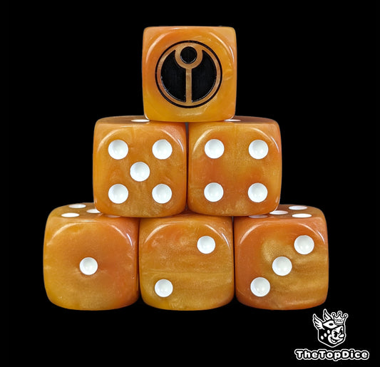 Tau orange kill team dice for warhammer 40k