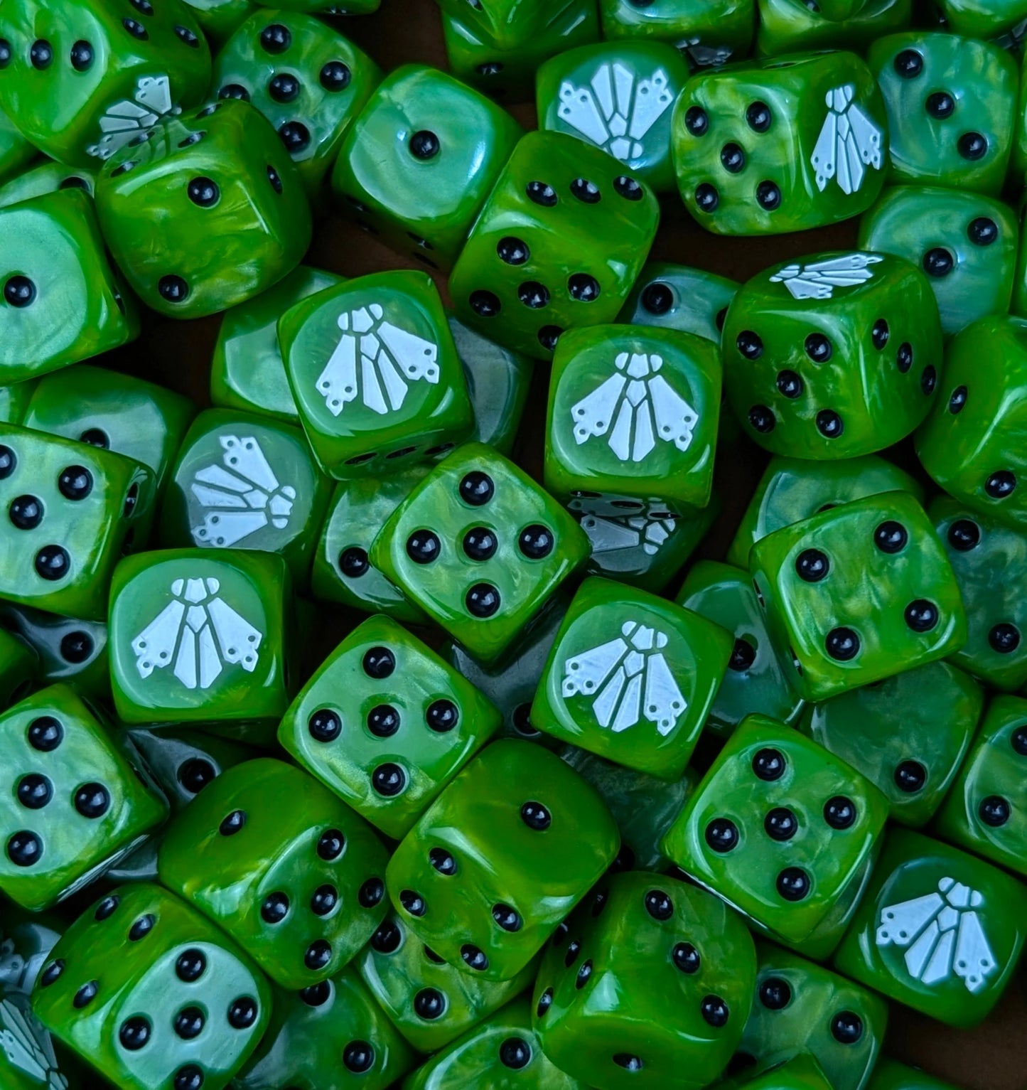 Custom resin D6 dice for sci-fi plague armies