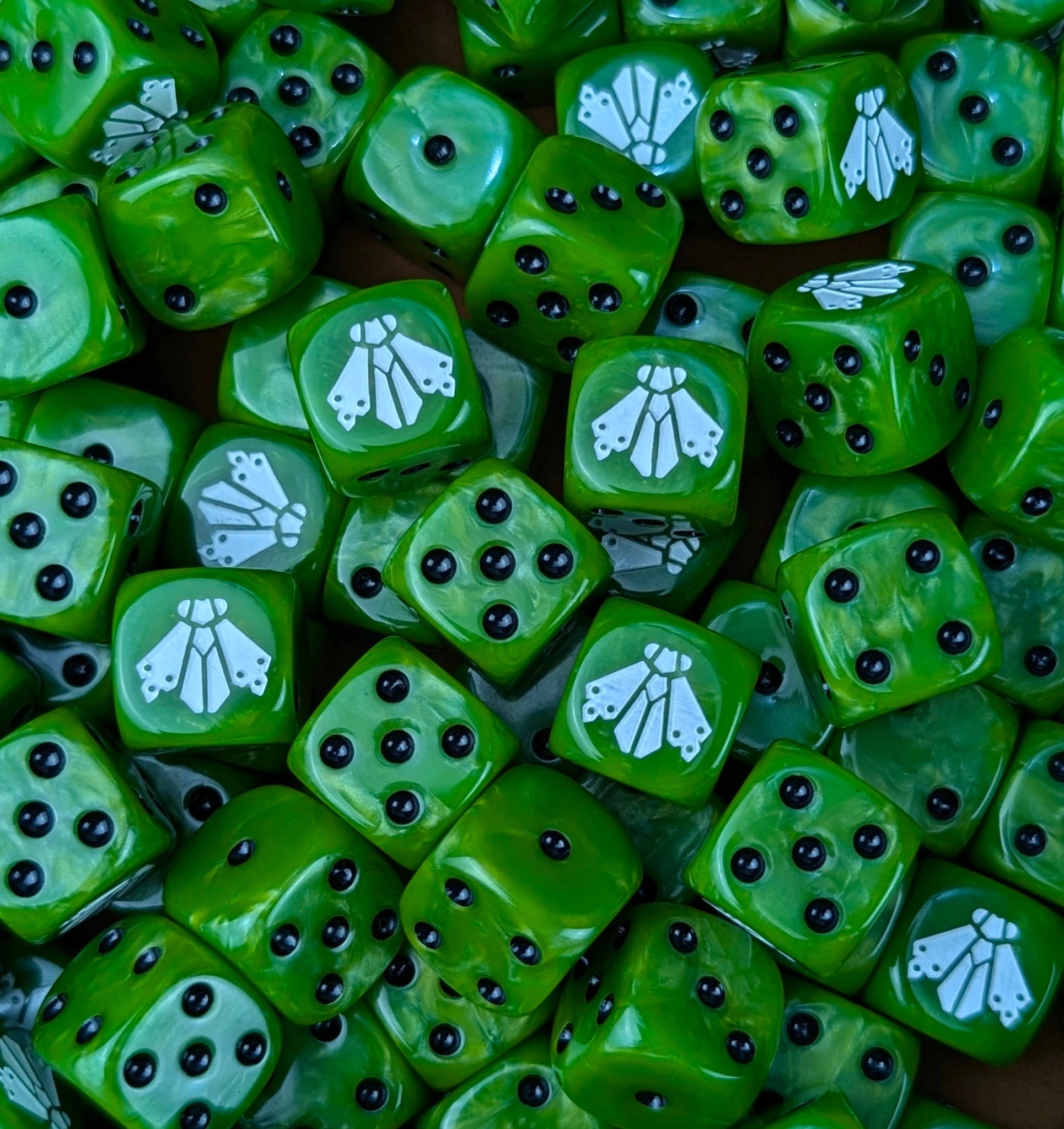 Custom resin D6 dice for sci-fi plague armies