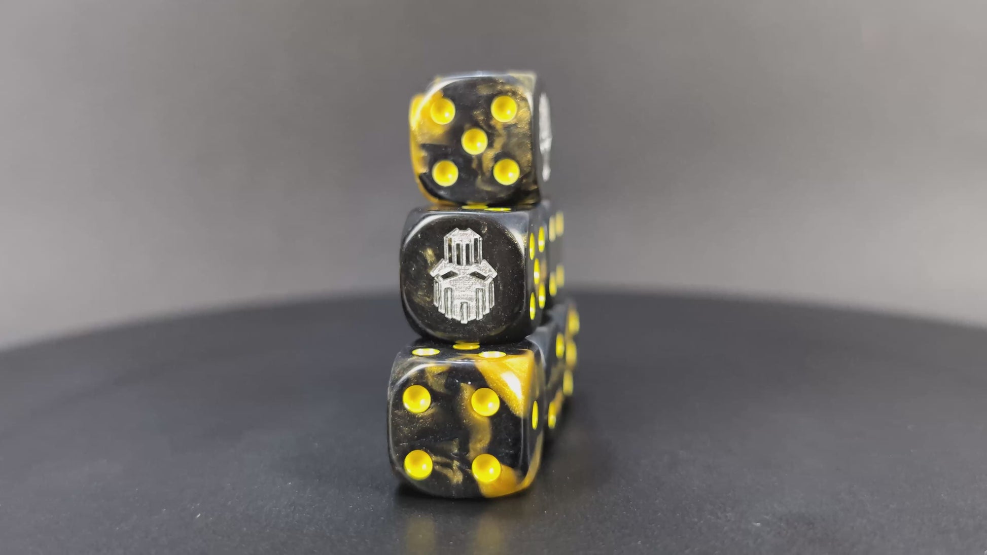 Grimdark siege legion dice set for RPGs and wargames