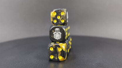 Grimdark siege legion dice set for RPGs and wargames