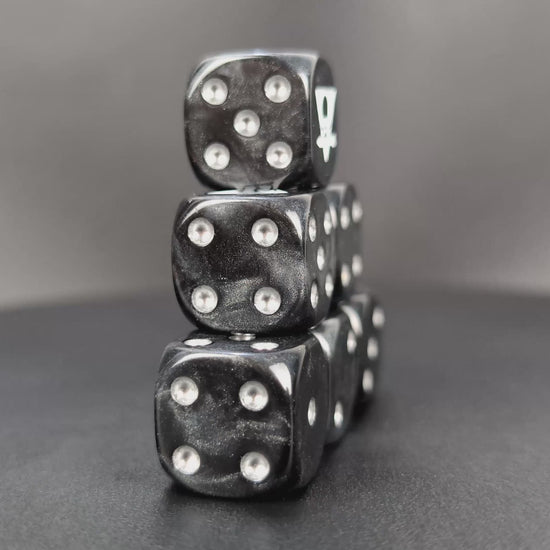 Grimdark kill squad shadow dice set for RPGs and wargames