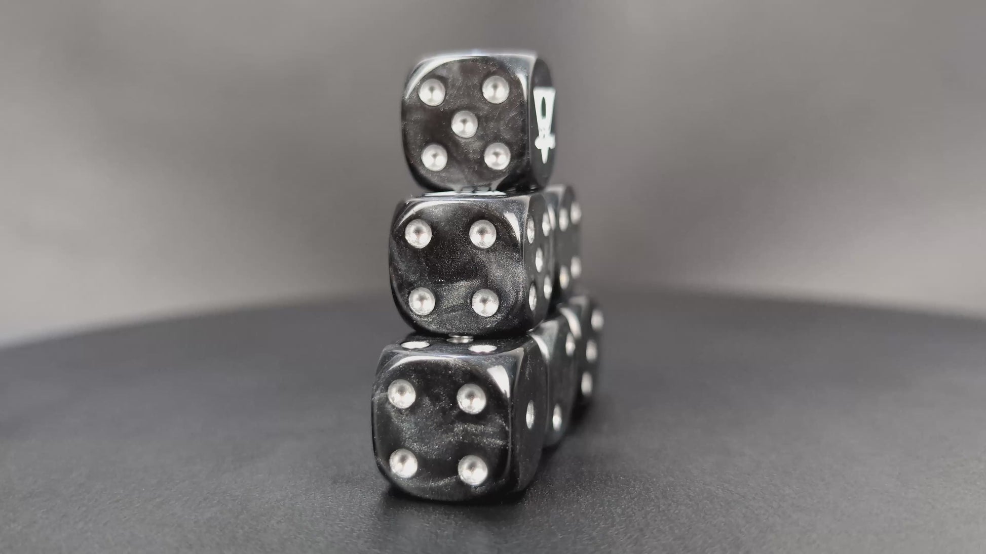 Grimdark kill squad shadow dice set for RPGs and wargames