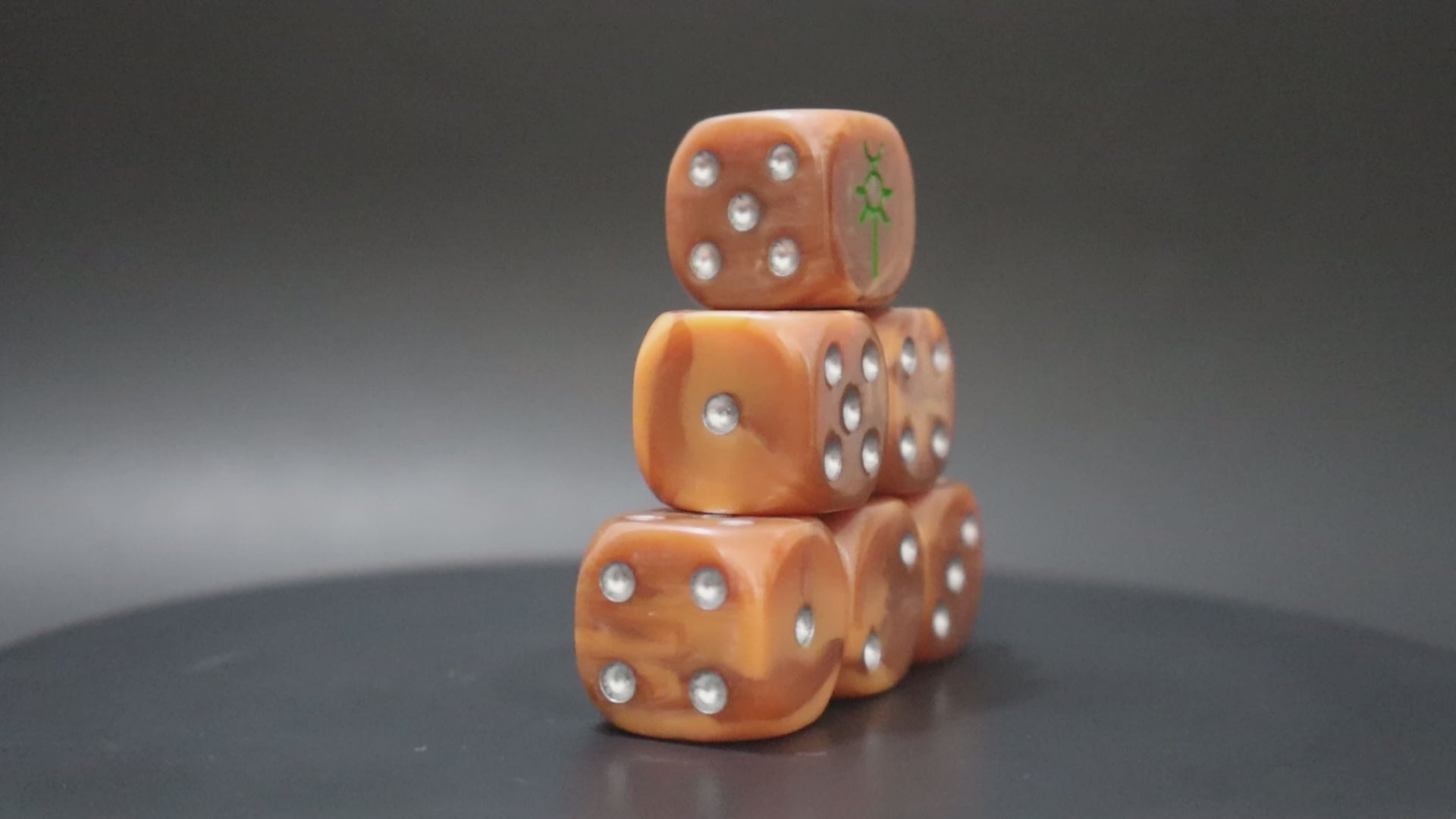 Tomb protocol dice for Necron-style RPG factions
