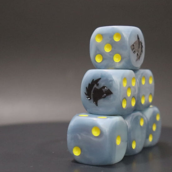 RPG wolf chapter dice for tabletop warbands