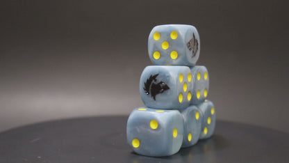 RPG wolf chapter dice for tabletop warbands