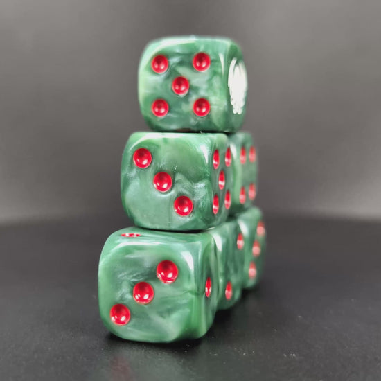 Tabletop dice inspired by ancient gods and madness