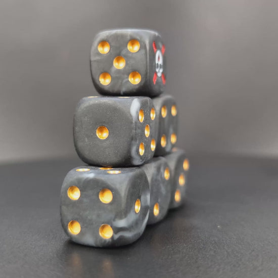 Warhammer Death Company dice set for RPGs and wargames