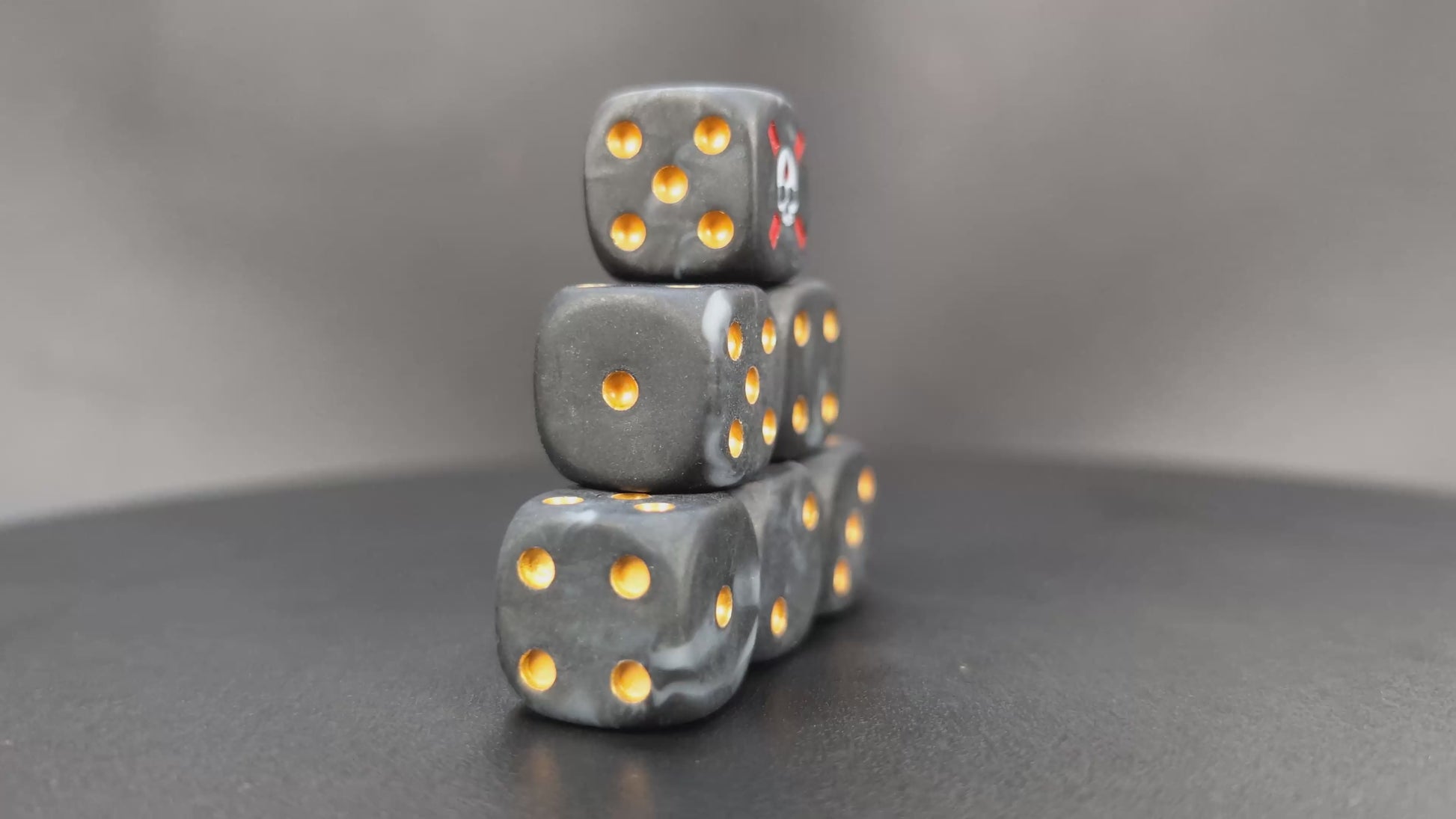 Warhammer Death Company dice set for RPGs and wargames