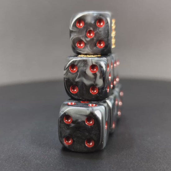 Grimdark xenos hunter dice set for RPGs and sci-fi wargames