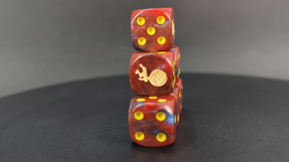 Resin impact dice for anime-themed builds