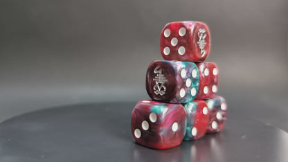 Custom dice for rebirth-based grimdark forces