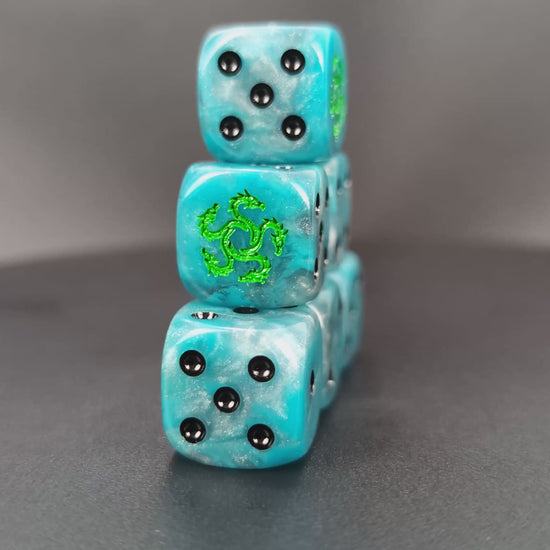 Heresy era Alpha Legion dice set for RPGs and grimdark wargames