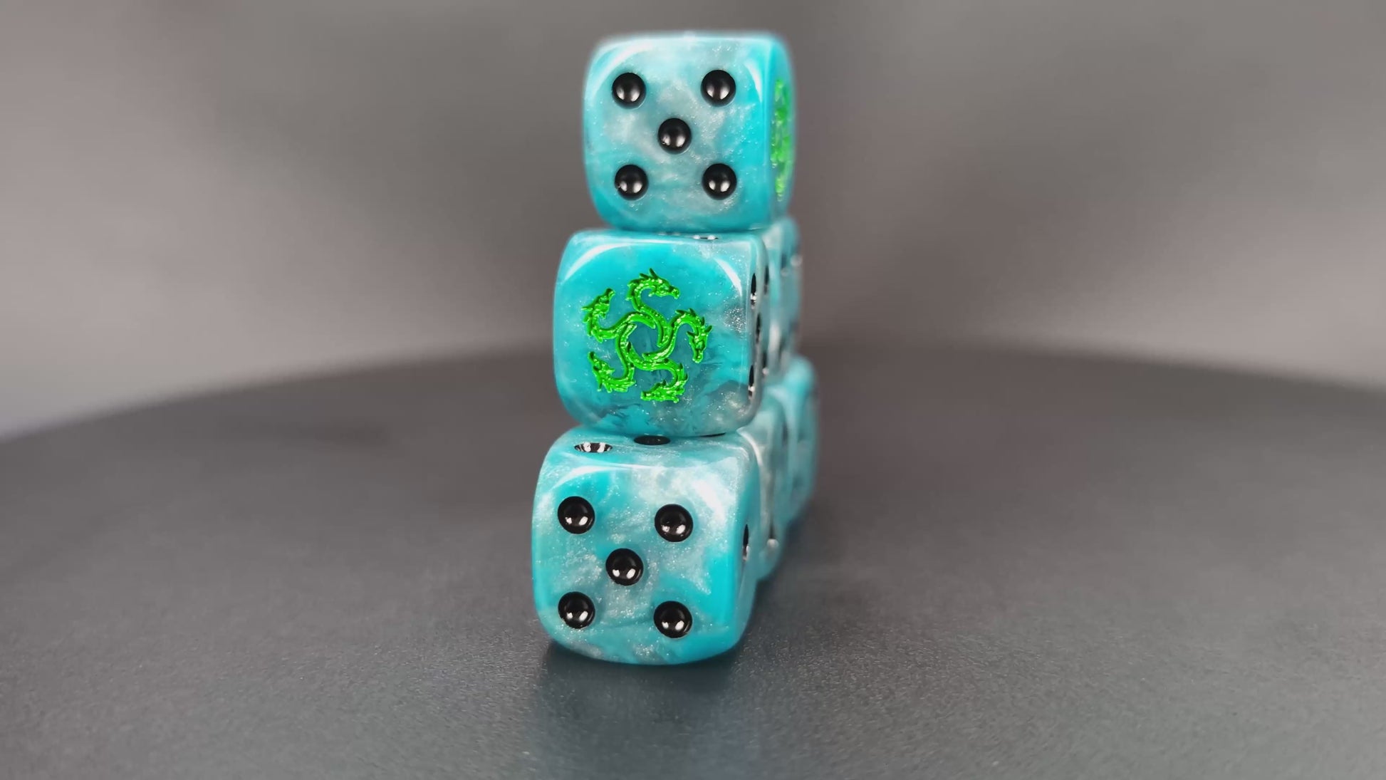 Heresy era Alpha Legion dice set for RPGs and grimdark wargames