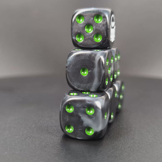 Custom black D6 dice for Warhammer Astra Militarum commanders