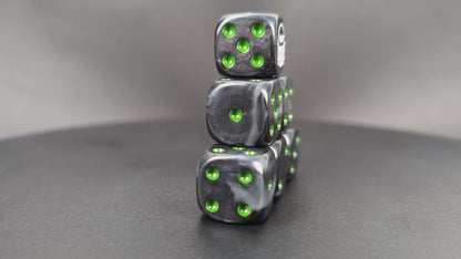 Custom black D6 dice for Warhammer Astra Militarum commanders