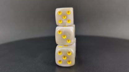 Grimdark White Scars dice set for RPGs and sci-fi wargames
