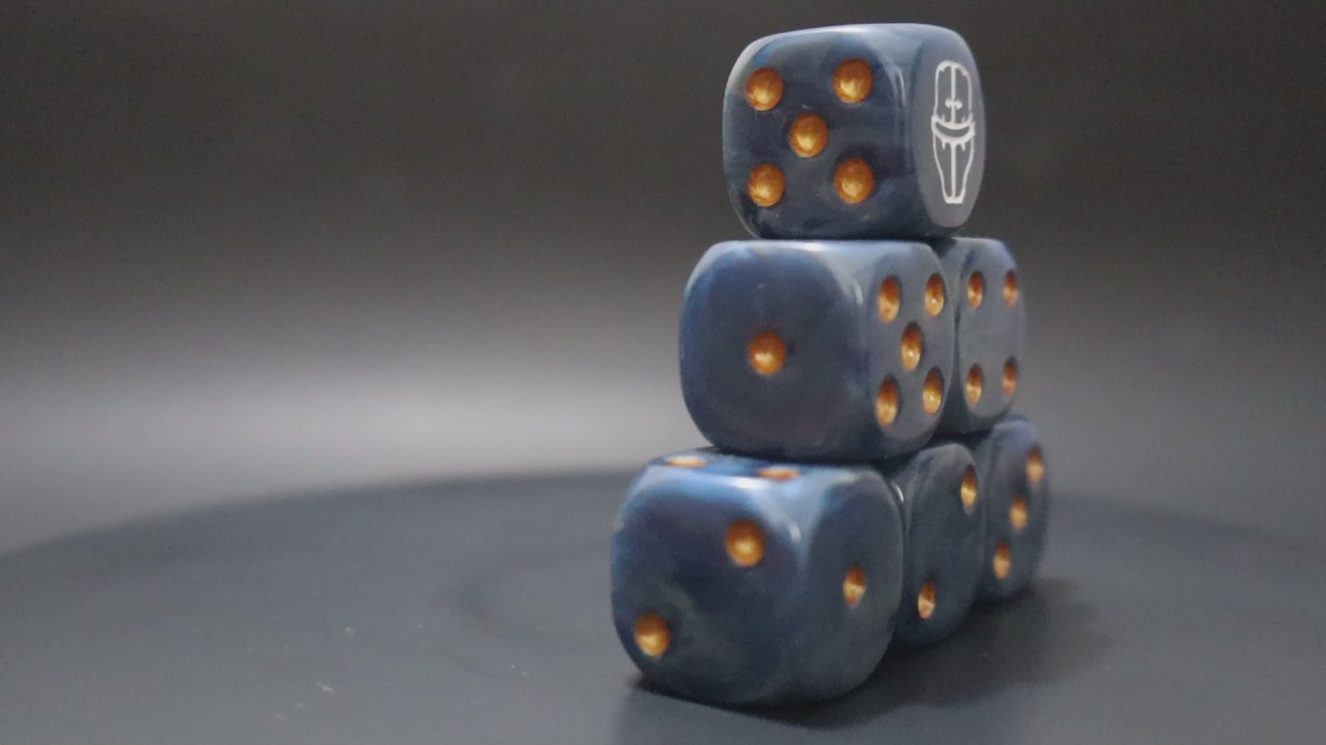 Knightly dice set for grim sci-fi factions