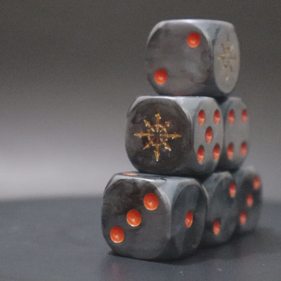 Chaos resin dice compatible with RPG and wargame