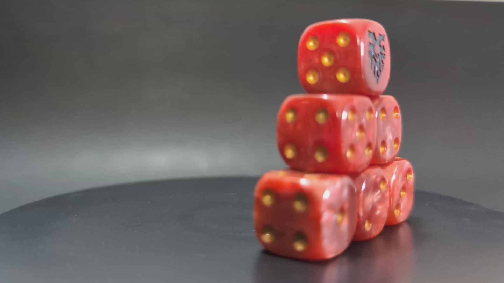 Custom handmade chaos dice for Warhammer