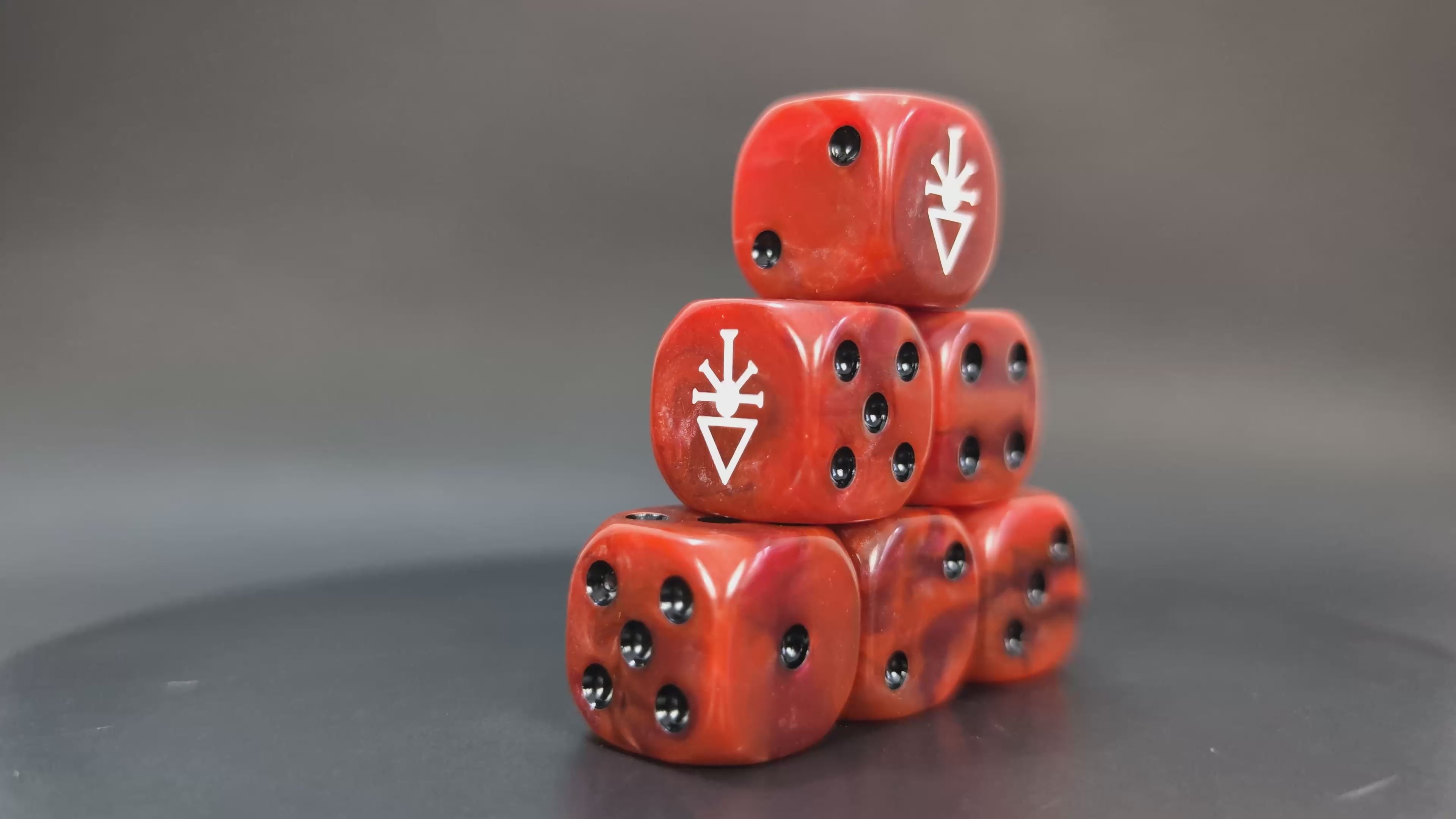 Red Sun Corsairs Dice – Resin D6 for Grimdark Xenos Armies