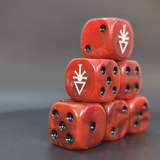 Handmade dice set for Eldar RPG and strategy games