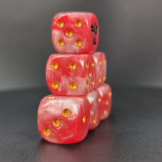 Grimdark chainaxe legion dice set for RPGs and sci-fi wargames