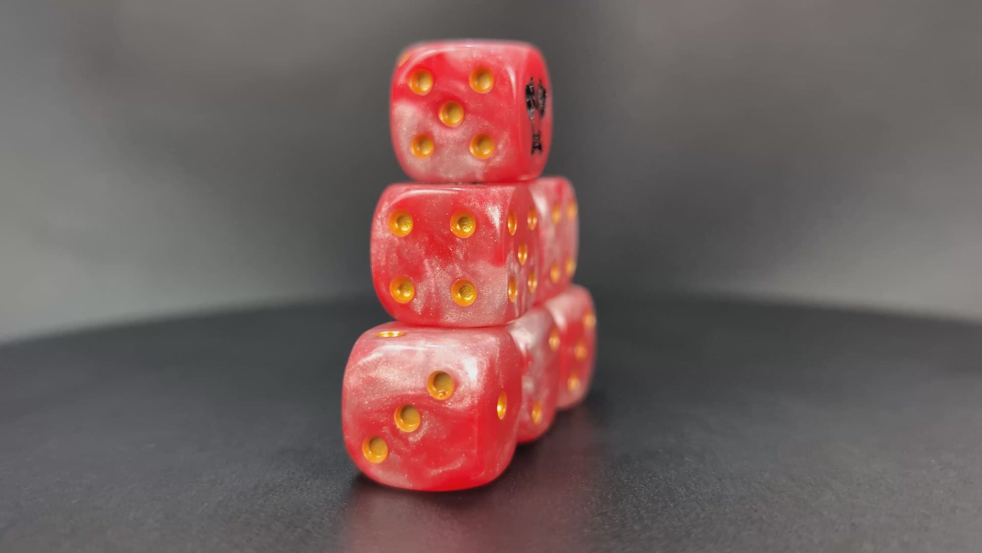 Grimdark chainaxe legion dice set for RPGs and sci-fi wargames