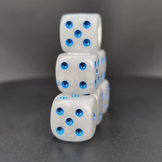 Warhammer Grey Knights dice set for RPGs and grimdark wargames