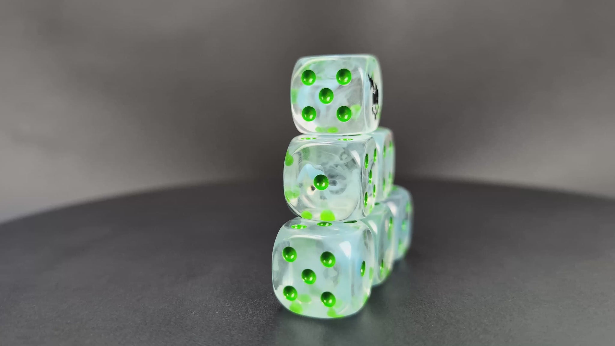 Grimdark wraithborn legion dice set for RPGs and tabletop battles