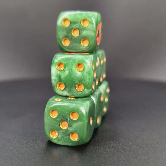 Grimdark Flamedrake legion dice set for RPGs and sci-fi wargames