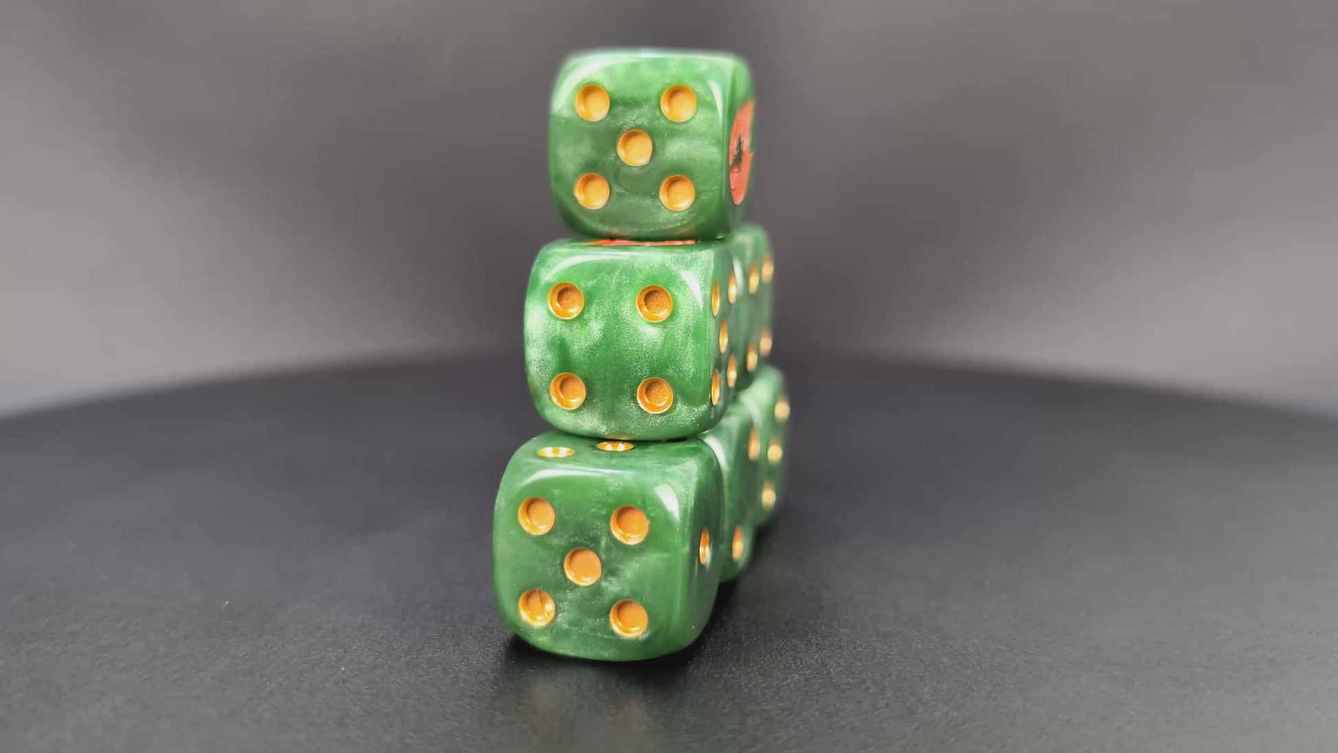 Grimdark Flamedrake legion dice set for RPGs and sci-fi wargames