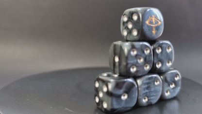 Eye of Horus style tabletop resin dice