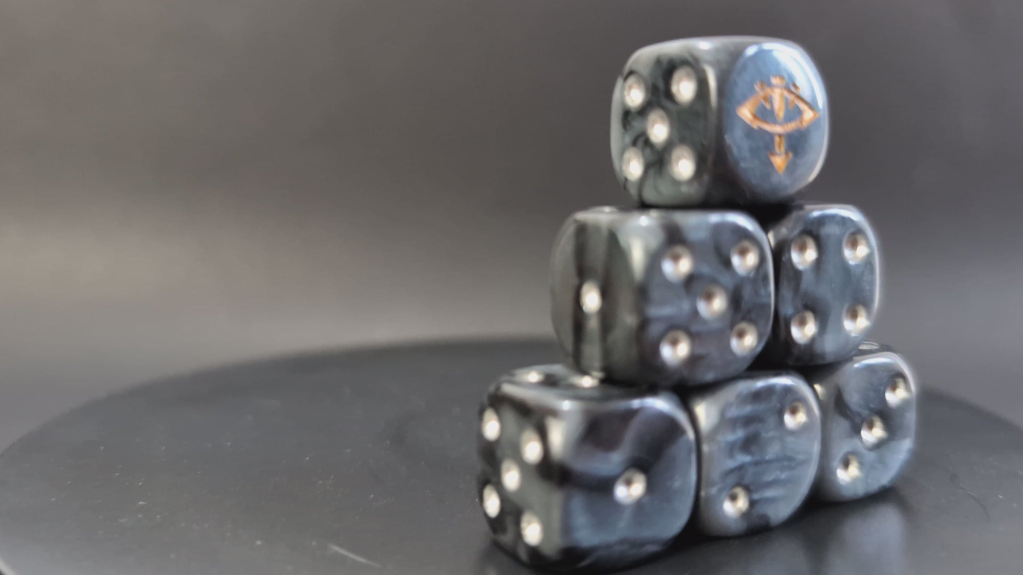 Eye of Horus style tabletop resin dice