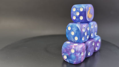 Handmade dice for warhammer-style sorcerers
