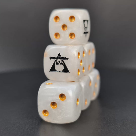 Grimdark kill squad dice set for RPGs and miniature wargames